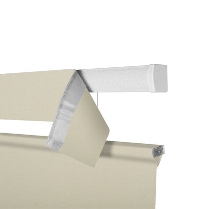 Sulugood Cordless Top-Down Bottom-Up Linen  Roman Shades