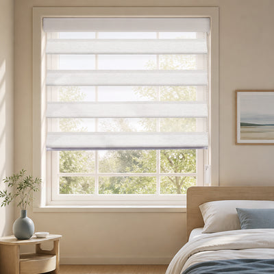 Sulugood Custom Butterfly Window Shades with Adjustable Light Control