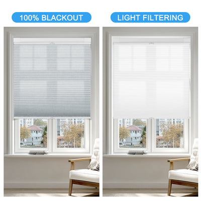 Sulugood New Arrival No Drill Top Down Bottom Up Cellular Honeycomb Blinds Cell In Cell Design 100% blackout and light filtering options