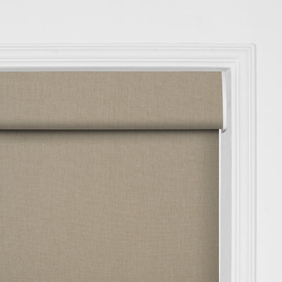 Sulugood Linen Double-sided Same Color Cordless Blackout Roller Shades