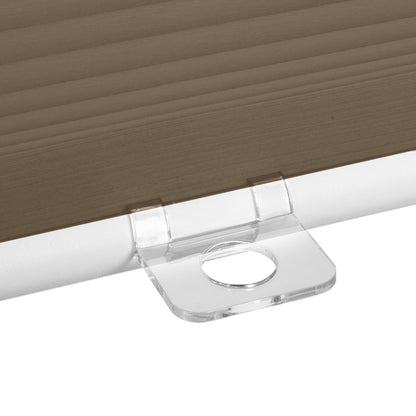 Sulugood Top-Down Bottom-Up Same Color With Casing Cellular Shade close-up showing clear locking mechanism.