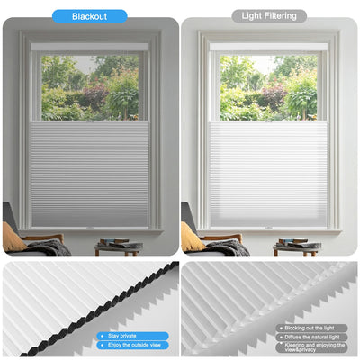 Sulugood Classic Top Down Bottom Up Blackout Light Filtering Cellular Shades