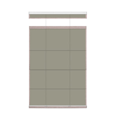 Sulugood New Premium Cordless Top Down Bottom Up Roman Shades in dual fabric options, modern design.