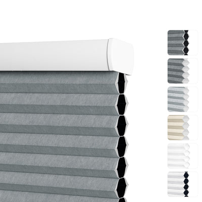 Sulugood New Arrival Premium Cell In Cell Motorized Standard Honeycomb Blinds with customizable color options.