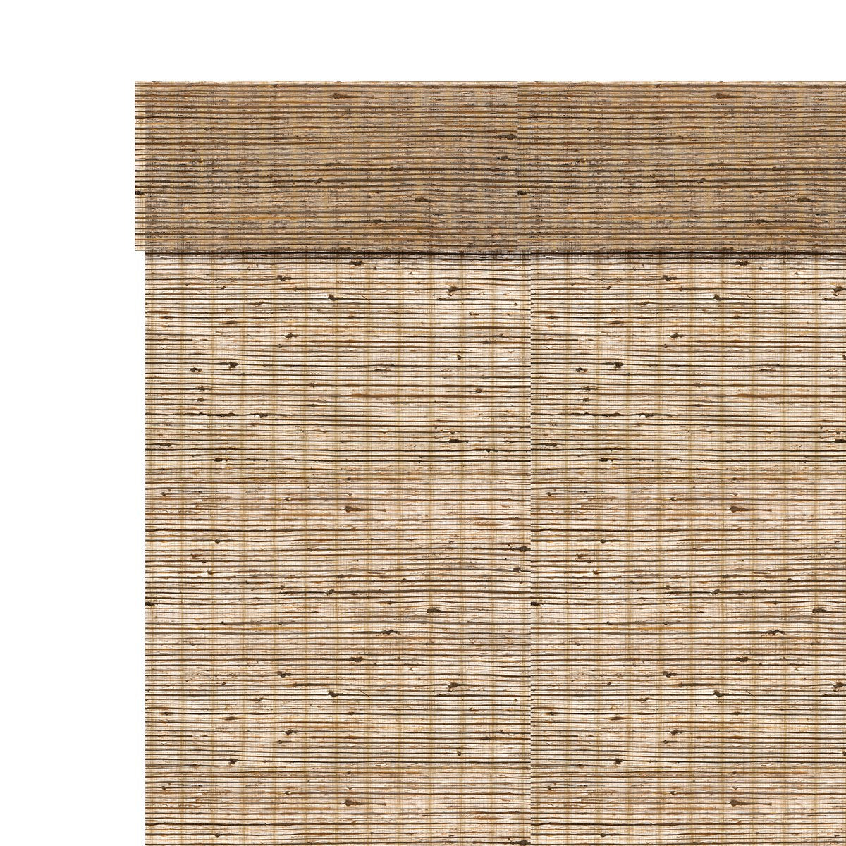 Sulugood Natural Cordless Light Filtering Bamboo Roman Shades in a warm bamboo texture.