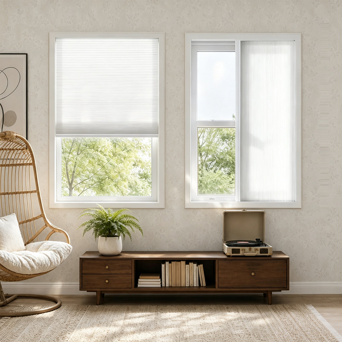 Sulugood Cordless Custom Skylight Honeycomb Shades with Aluminum Frame
