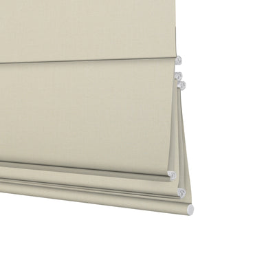 Sulugood Cordless Top-Down Bottom-Up Linen  Roman Shades