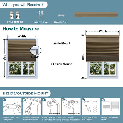 Sulugood Classic Wide Range Budget-Friendly Cellular Shade