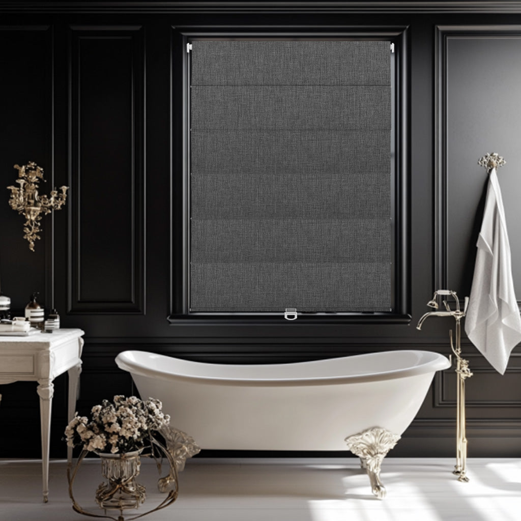 Sulugood No Drill Linen Roman Shades - Cordless – SULUGOOD