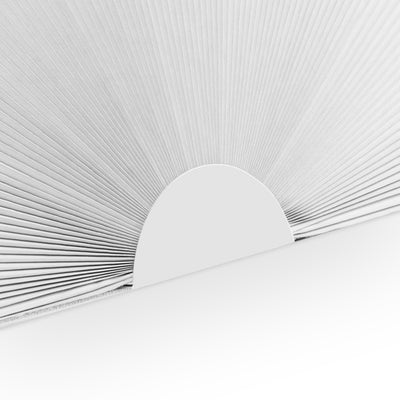 Sulugood New No Drill Arch Half Circle Cordless Cellular Shades showcasing the unique half-circle design.