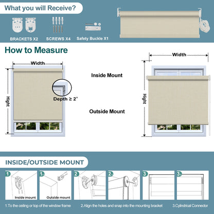 Sulugood Modern Style Large size With Pull Cord Mechanism Roller Blinds