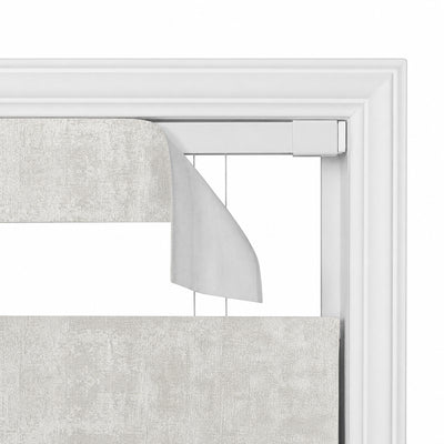 Sulugood No Drill Cordless Top Down Bottom Up Inkstrata Blackout Roman Shades