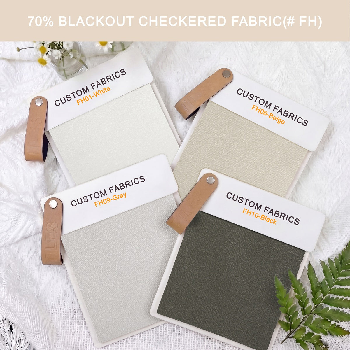 Sulugood Roman Shade Fabric Samples