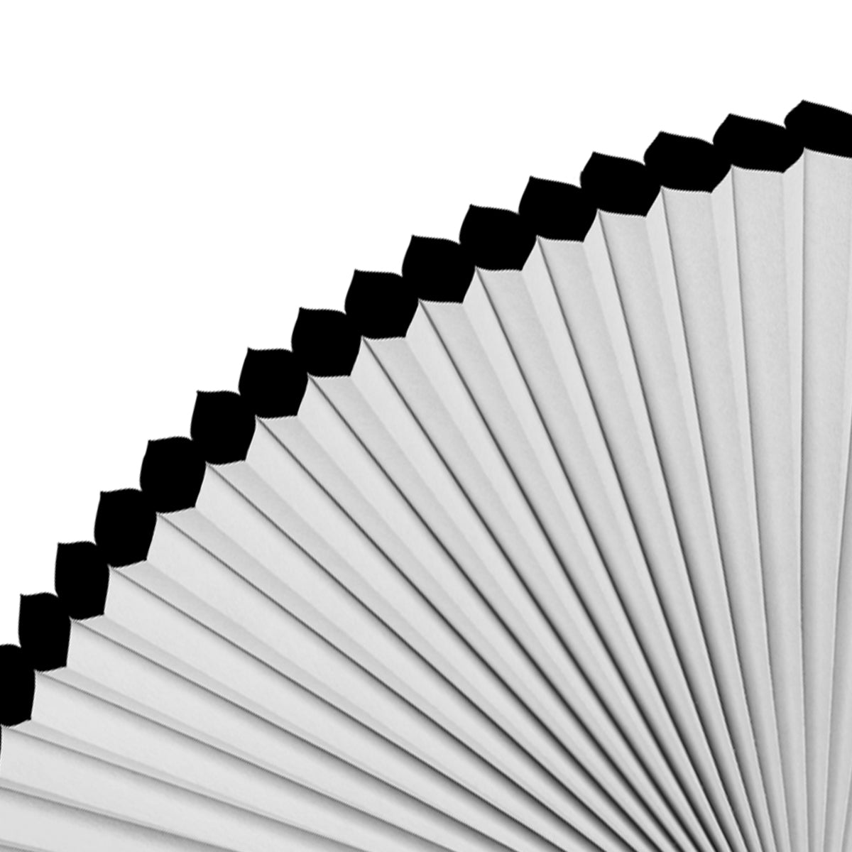 Sulugood New No Drill Arch Half Circle Cordless Cellular Shades showing the detailed pleated design.