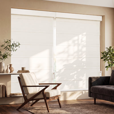 Sulugood Custom Butterfly Window Shades with Adjustable Light Control