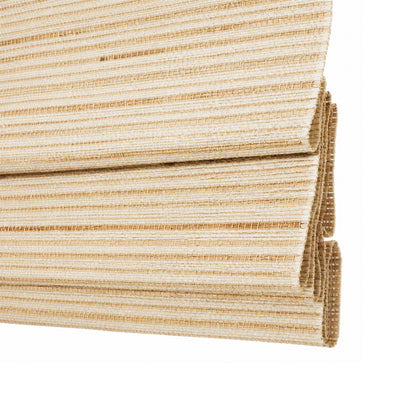 Estores de bambú tejido de ramio natural Sulugood, sin taladro y sin cordón