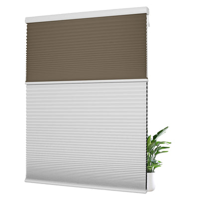 Light Filtering Brown+Blackout White