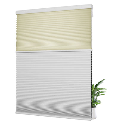 Light Filtering Beige+Blackout White