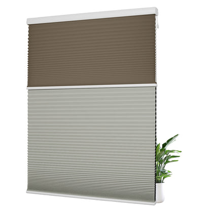 Light Filtering Brown+Blackout Gray