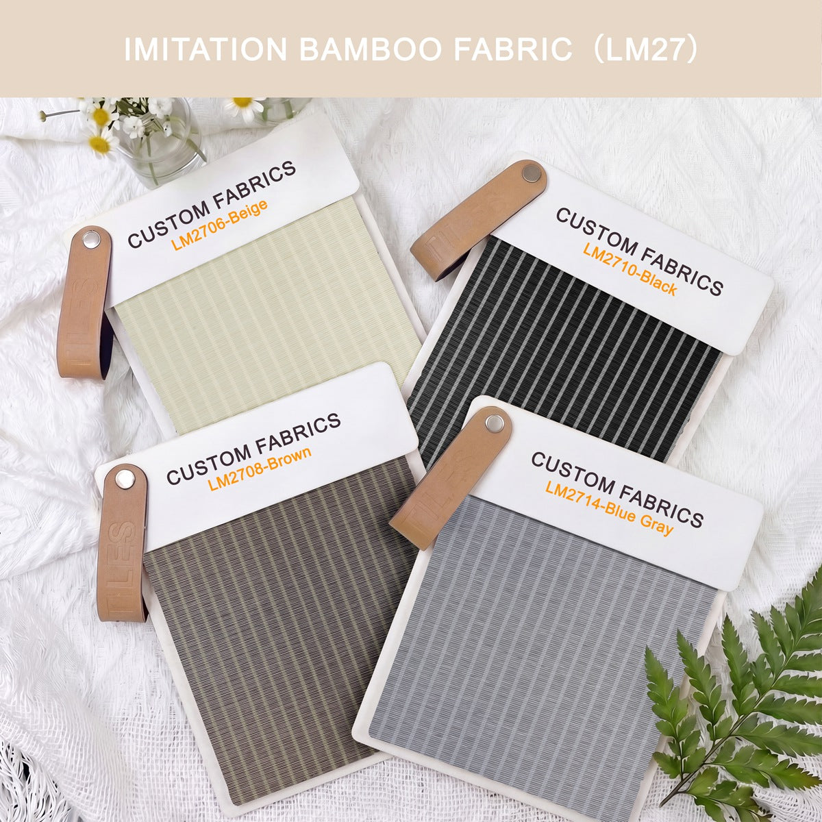 Sulugood Roman Shade Fabric Samples