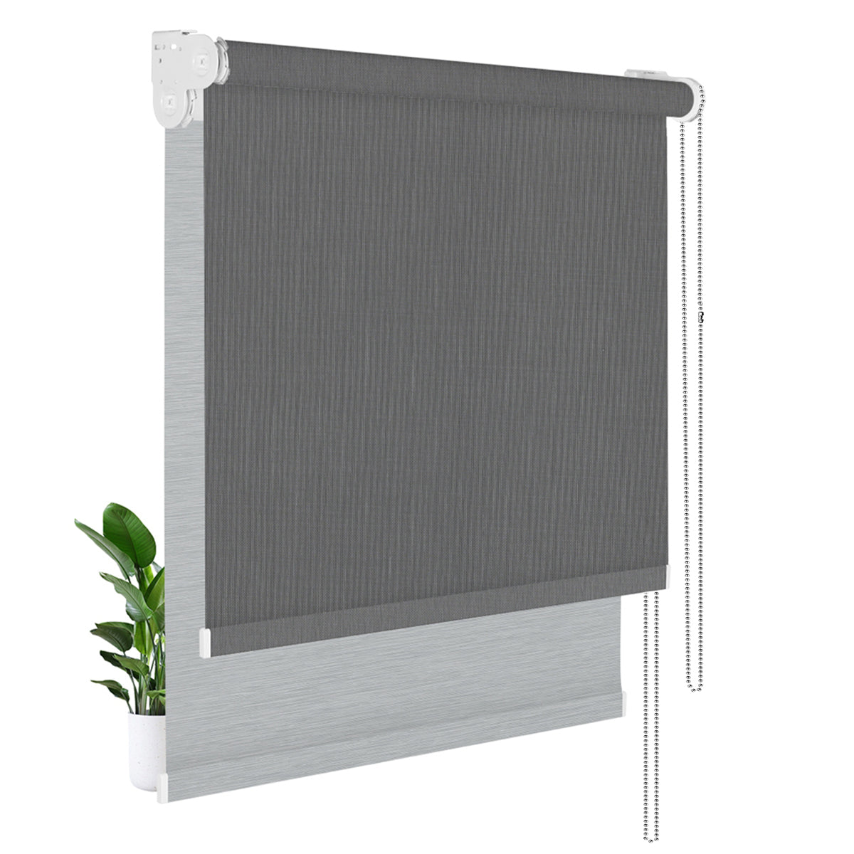  Light Filtering Black+Blackout Blue Gray