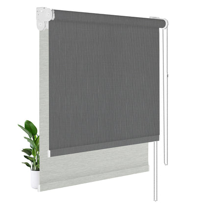  Light Filtering Black+Blackout Gray