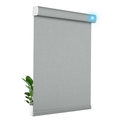 Sulugood Motorized Cordless Remote Control Blackout Light Filterling Roller Shades