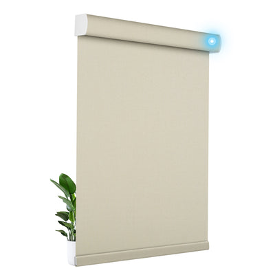 Sulugood Motorized Cordless Remote Control Blackout Light Filterling Roller Shades