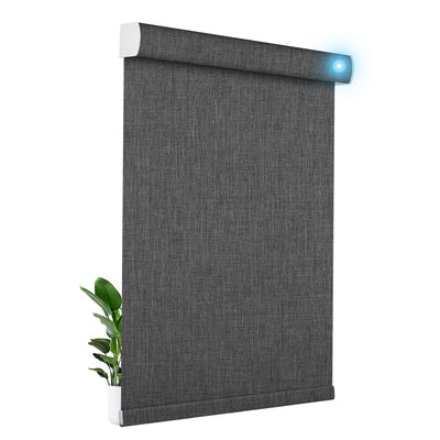 Sulugood Motorized Cordless Remote Control Blackout Light Filterling Roller Shades