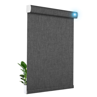 Sulugood Motorized Cordless Remote Control Blackout Light Filterling Roller Shades