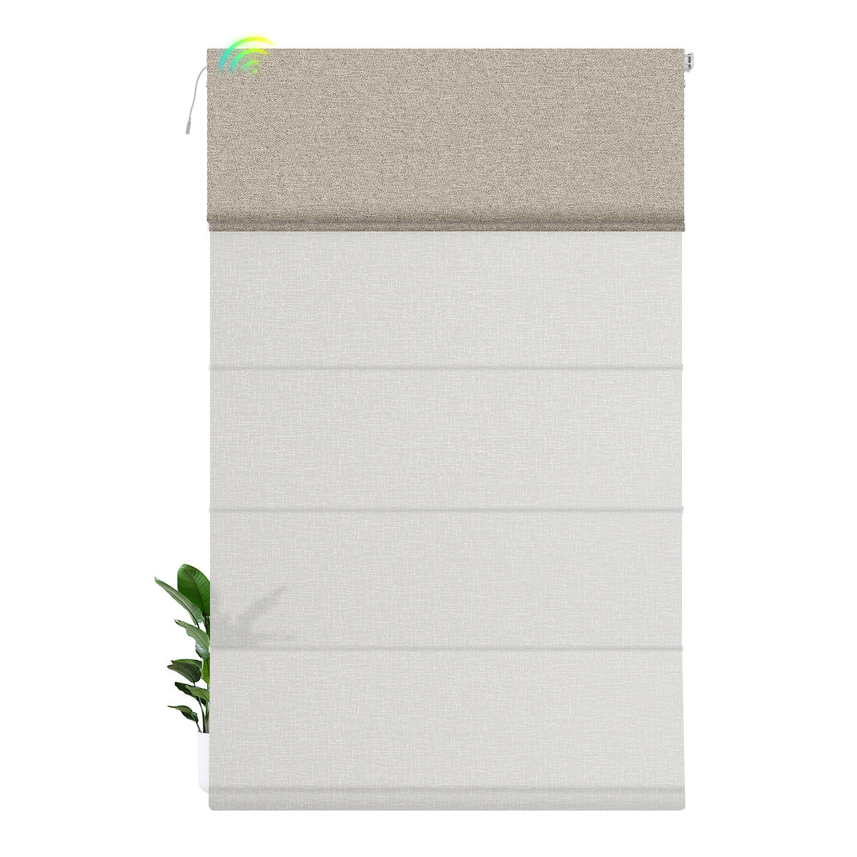 Blackout Brown+Light Filtering White