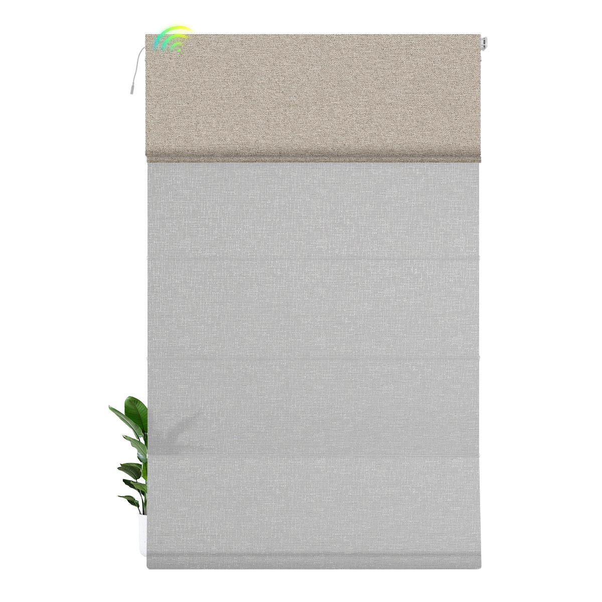 Blackout Brown+Light Filtering Gray