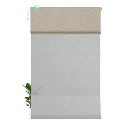 Blackout Brown+Light Filtering Gray