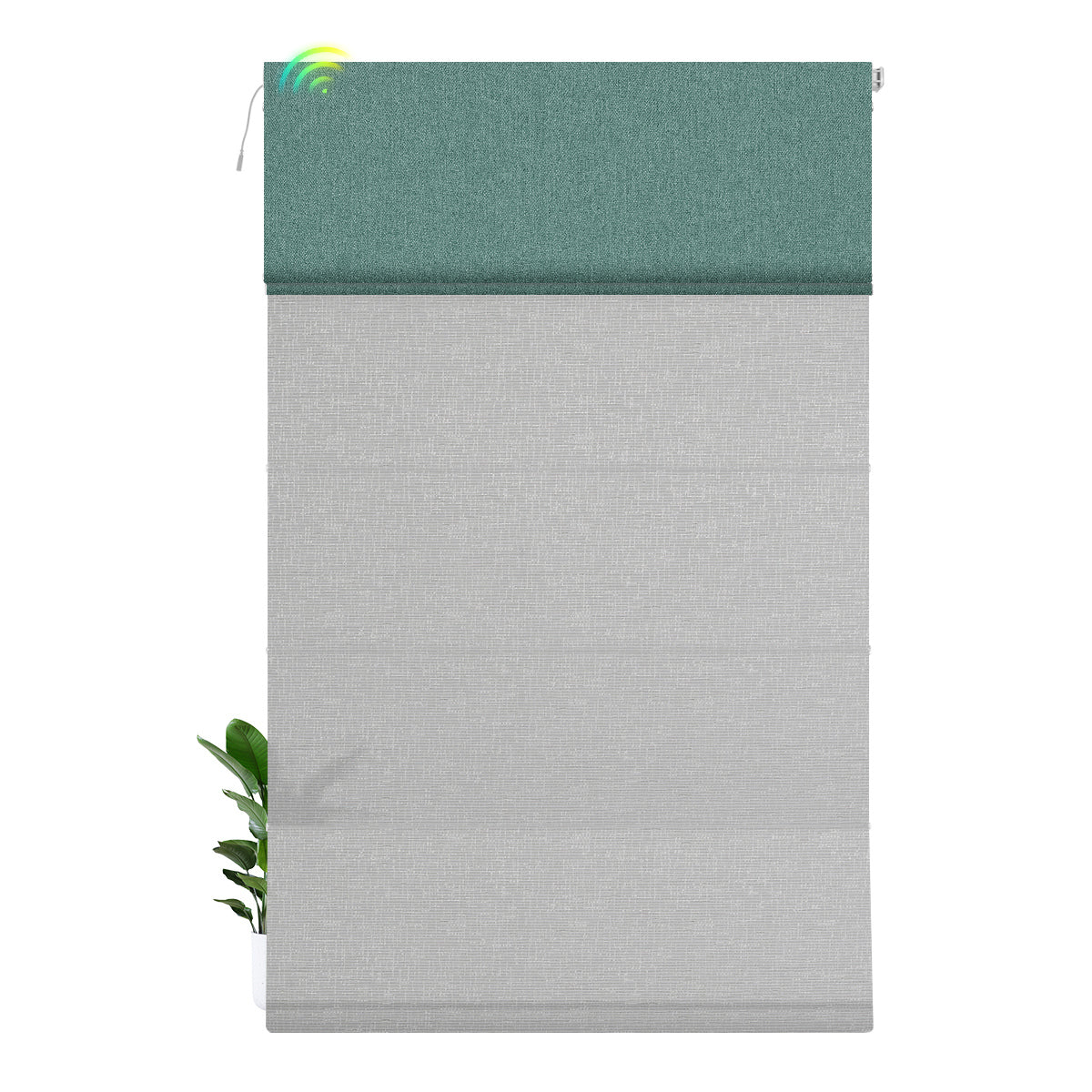 Blackout Green+Light Filtering Gray