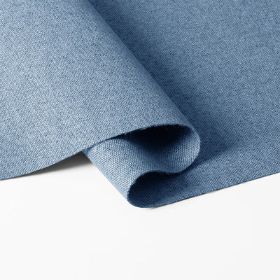 Sulugood Cordless Top Down Bottom up Roman Shades fabric in a soft blue color, showcasing texture and finish.