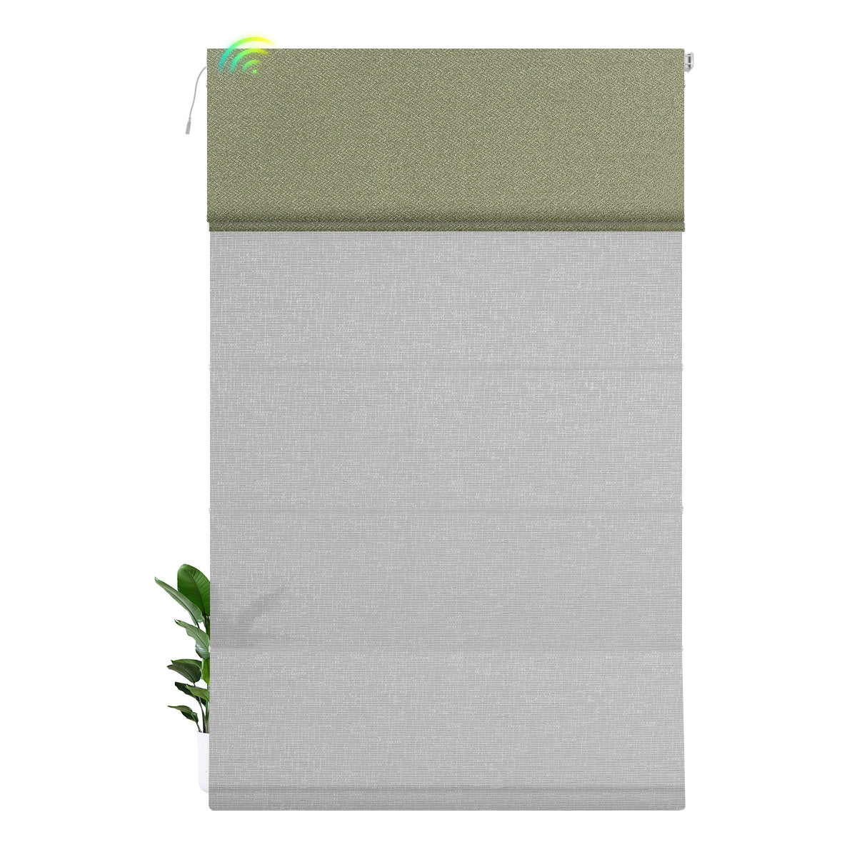 Blackout Light Green+Light Filtering Gray