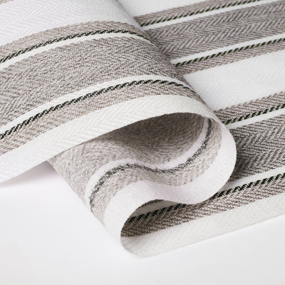 Sulugood Motorized No Drill Bright Square Stripes Roman Shades