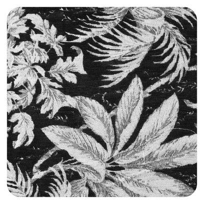 LM502601-Schwarze tropische Blätter