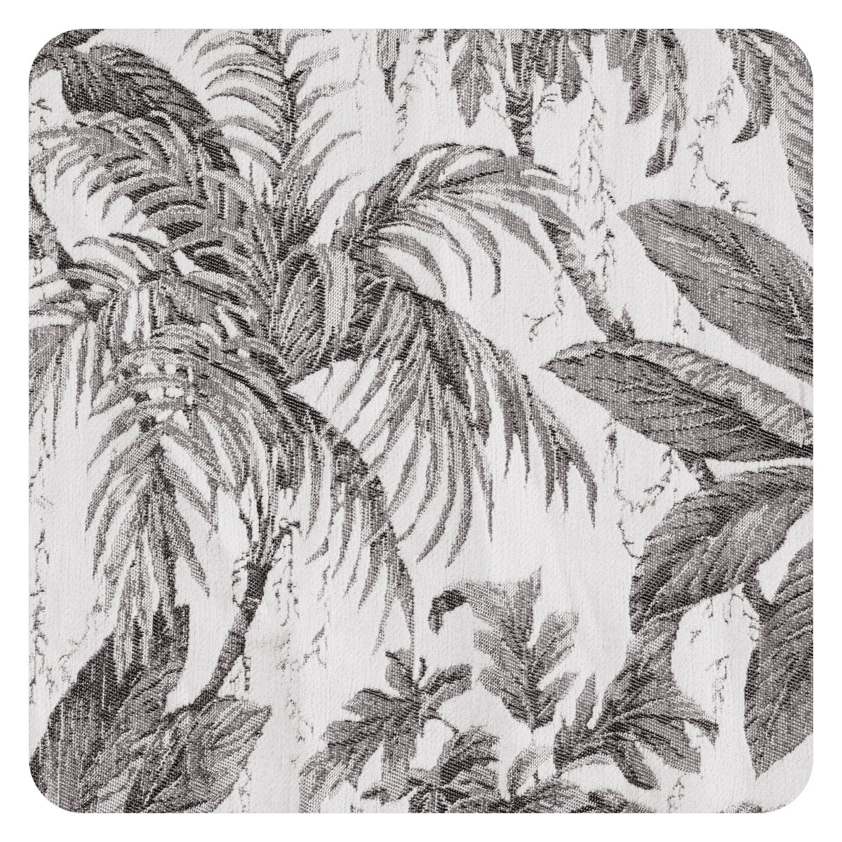 LM502602-Graue Blätter mit botanischem Muster