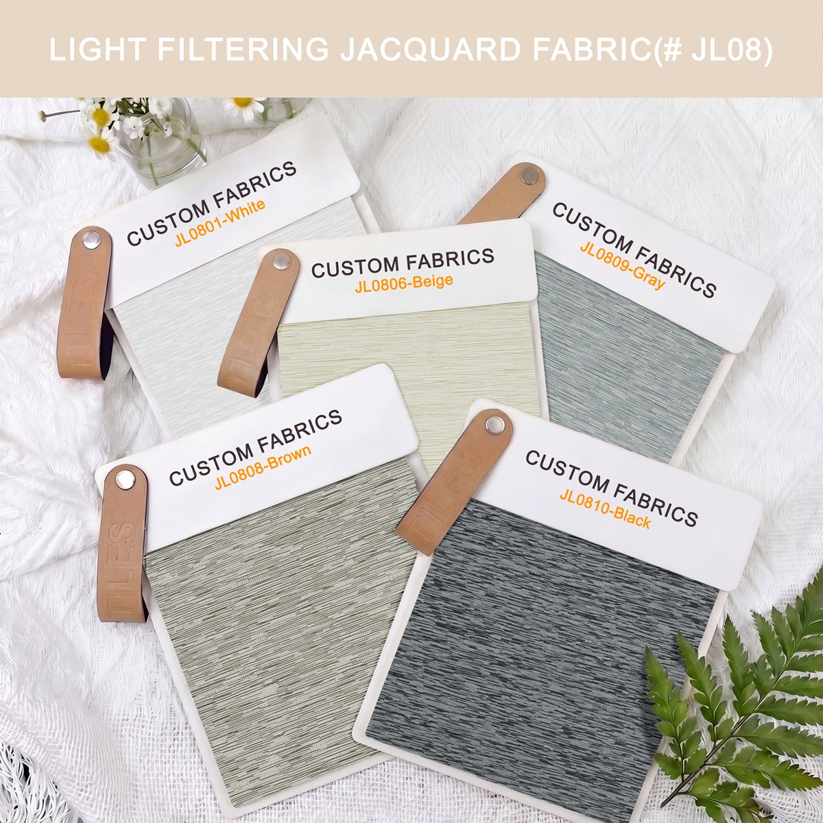 Sulugood Roman Shade Fabric Samples