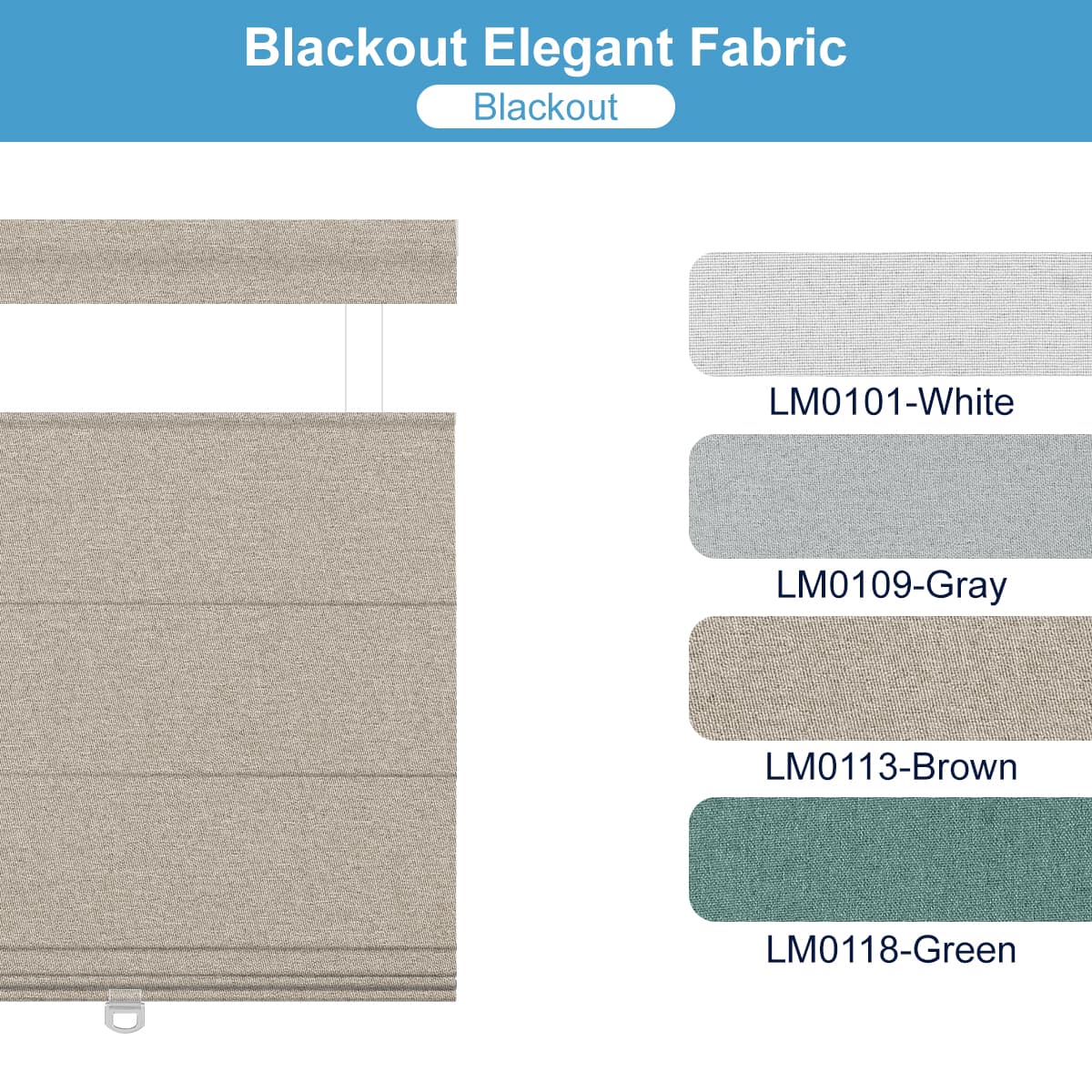 Sulugood Roman Shade Fabric Samples