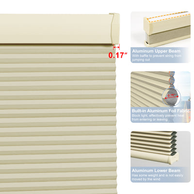Sulugood Classic Blackout Cordless Cellular Shades