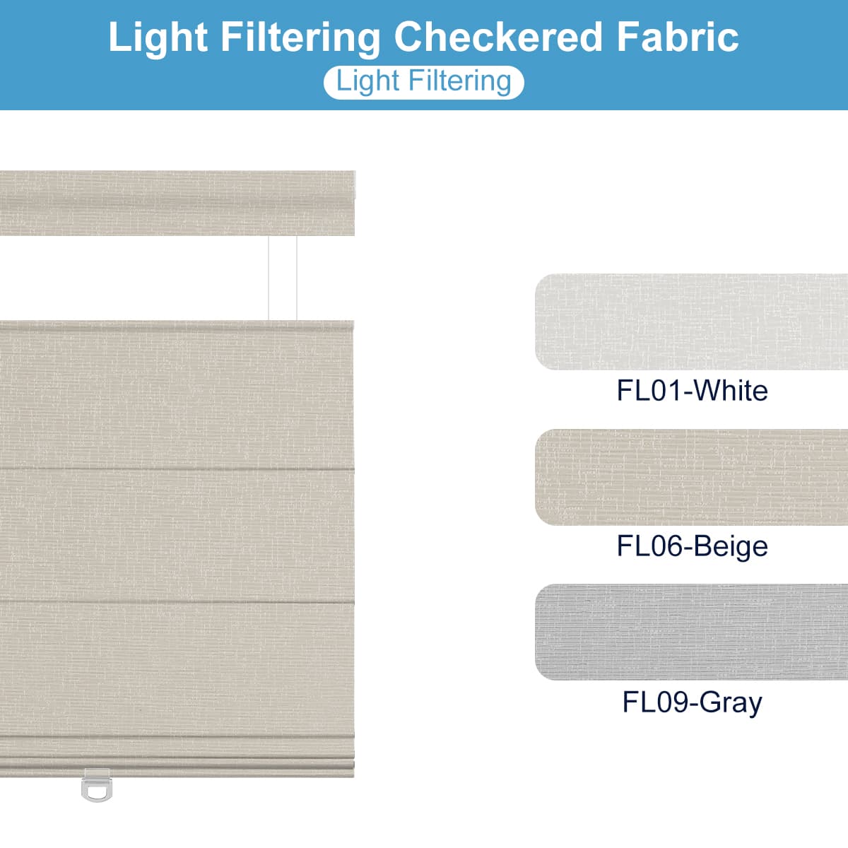 Sulugood Roman Shade Fabric Samples