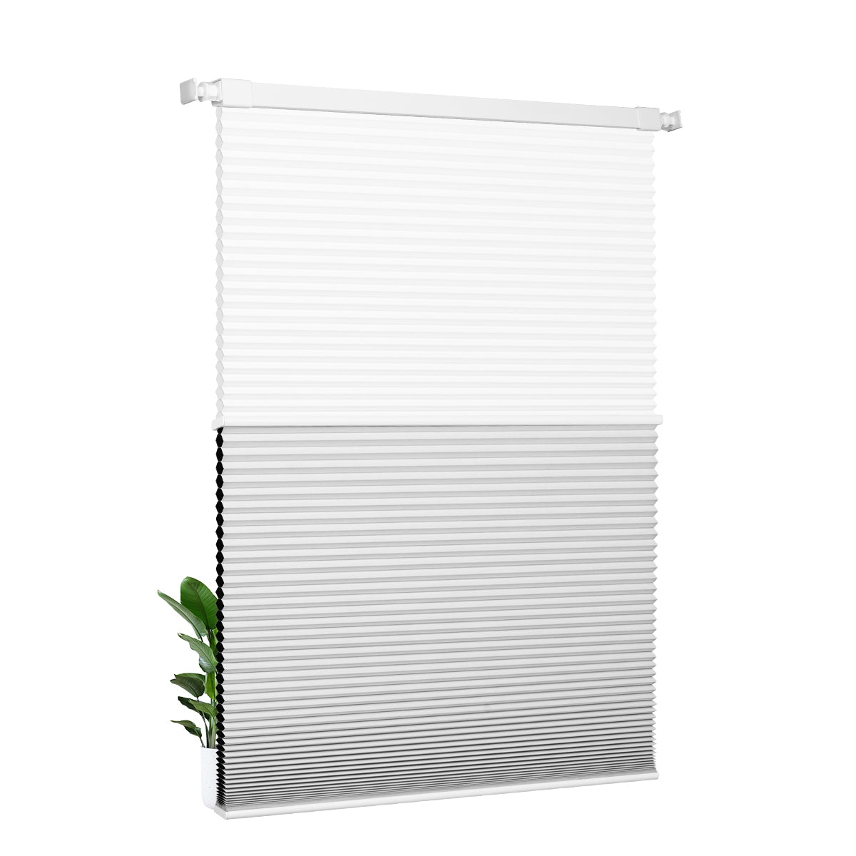 Light Filtering white+Blackout white