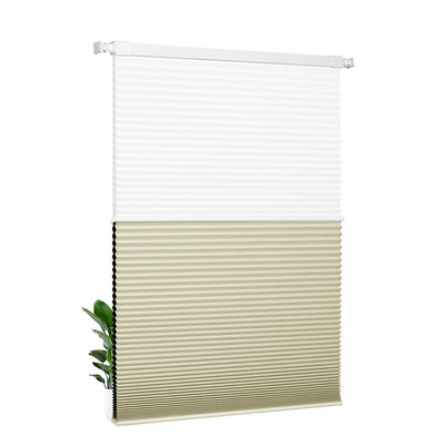 Light Filtering white+Blackout beige