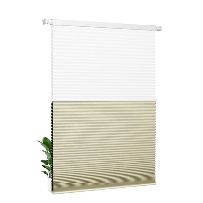 Light Filtering white+Blackout beige