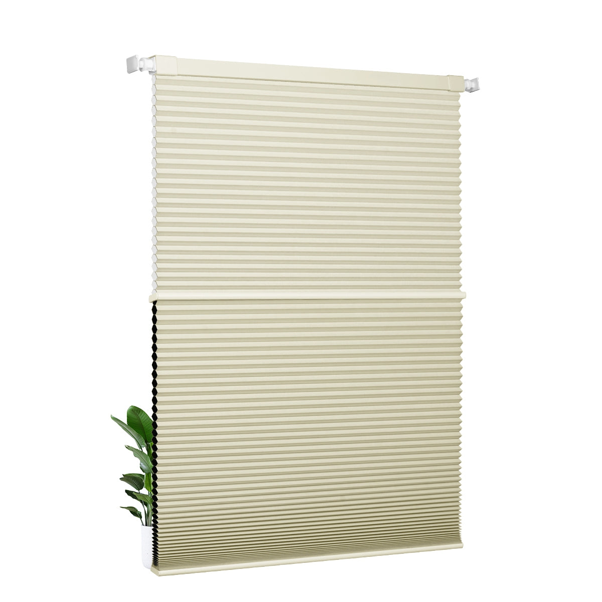 Light Filtering beige+Blackout beige