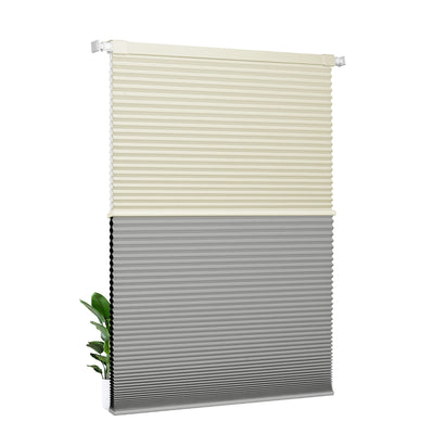Light Filtering beige+Blackout gray