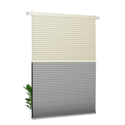 Light Filtering beige+Blackout gray