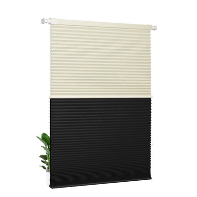 Light Filtering beige+Blackout black